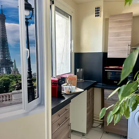 Charming With Terrasse - 1bp2p - Eiffel Tour Apartment Paris